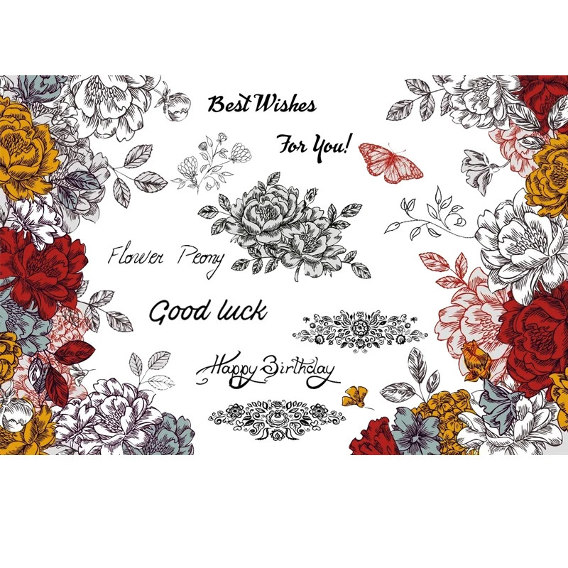 

ZhuoAng Peony Stamp for DIY Scrapbooking/Photo Album Decorative Card Making Clear Stamps Supplies