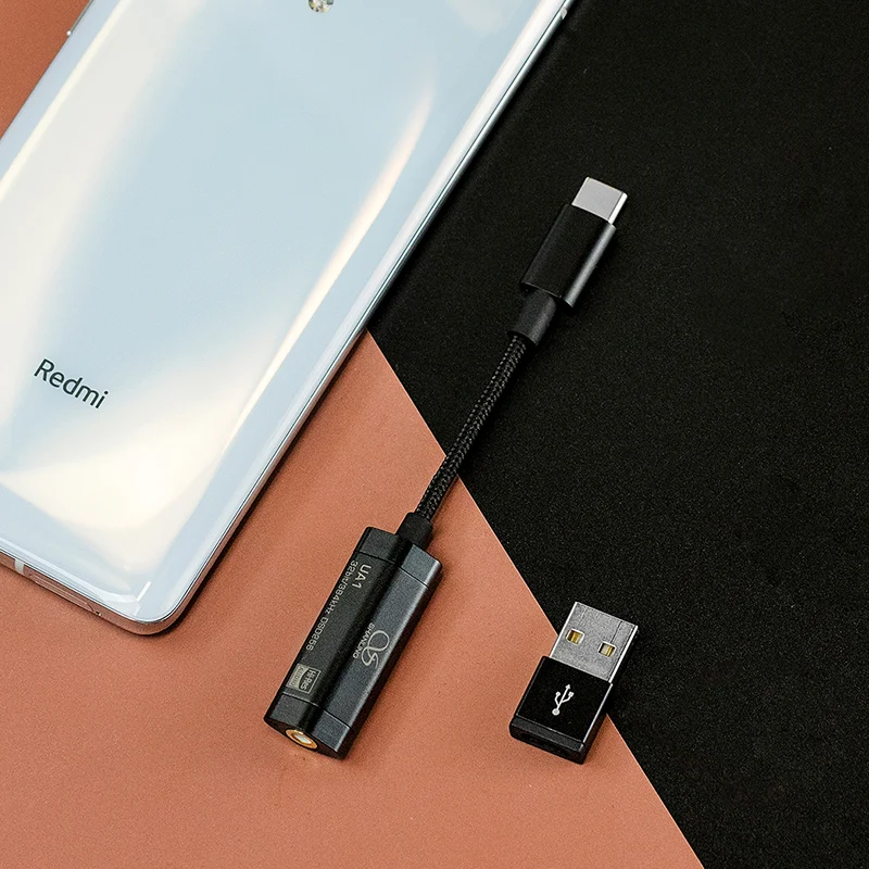 USB адаптер SHANLING UA1 ЦАП ES9218P аудиокабель PCM 32/384 DSD256 для Android и Windows|Усилители