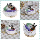 Ролевая игрушка для куклы 1:12, миниатюрный шерстяной вязальный инструмент для семьи, коллекционный подарок, миниатюрный кукольный домик