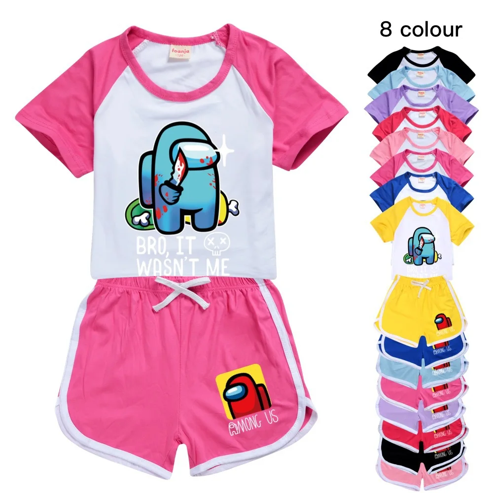 

Одежда для маленьких девочек комплекты одежды для маленьких мальчиков костюм 2021 летние детские футболки с принтом из мультфильма, футболка...