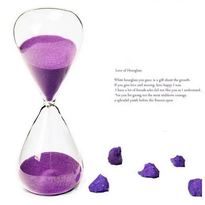 Песочные часы с таймером песочные цветным дизайном для украшения стола подарок