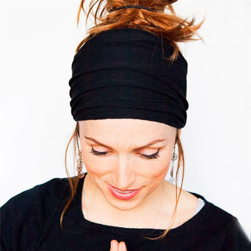 Women Hair Bands Headband Bohemian Sports Run Bandage Elastic Girl Wide Print Headwrap Headpiece Hairband Ladies |