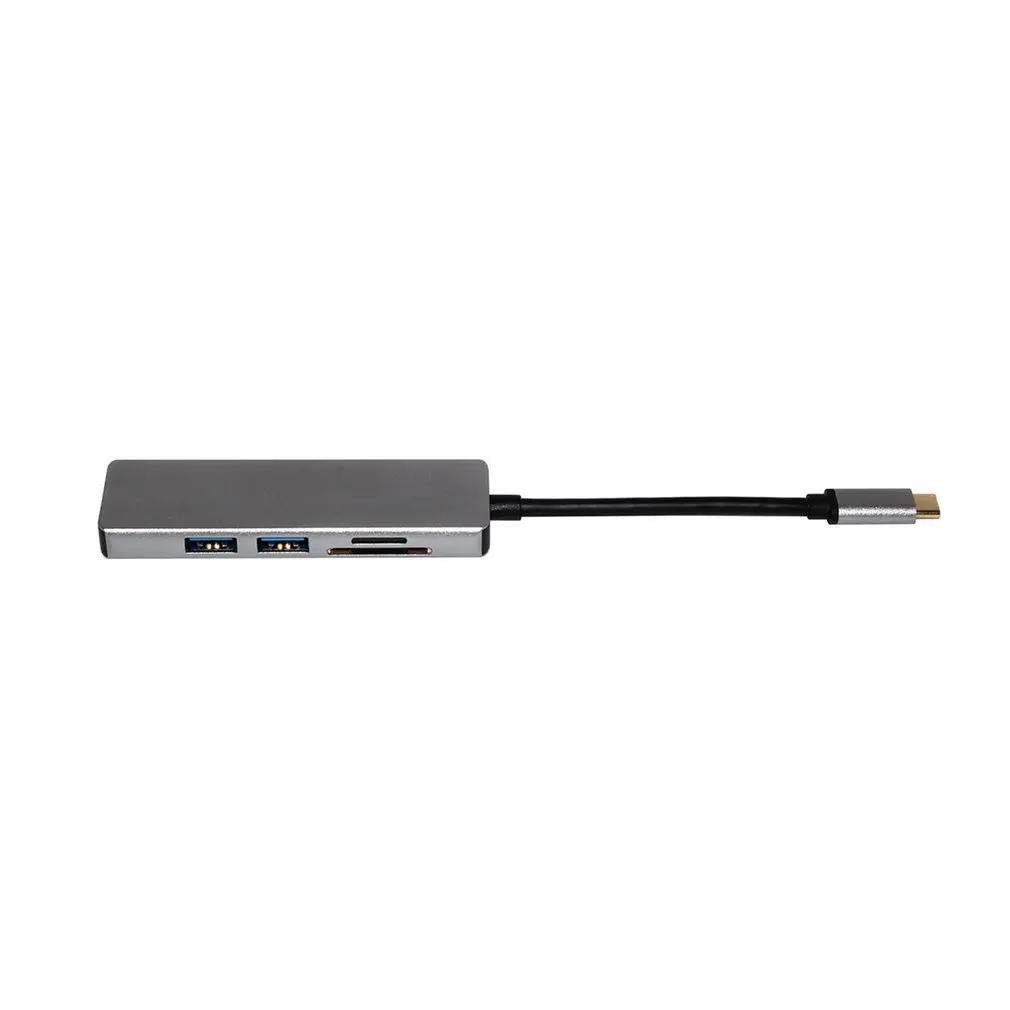 Новый usb-док-станция Thunderbolt 3 USB Type C к HDMI USB3.0 кабель TF SD карта 5в1 адаптер сплиттер