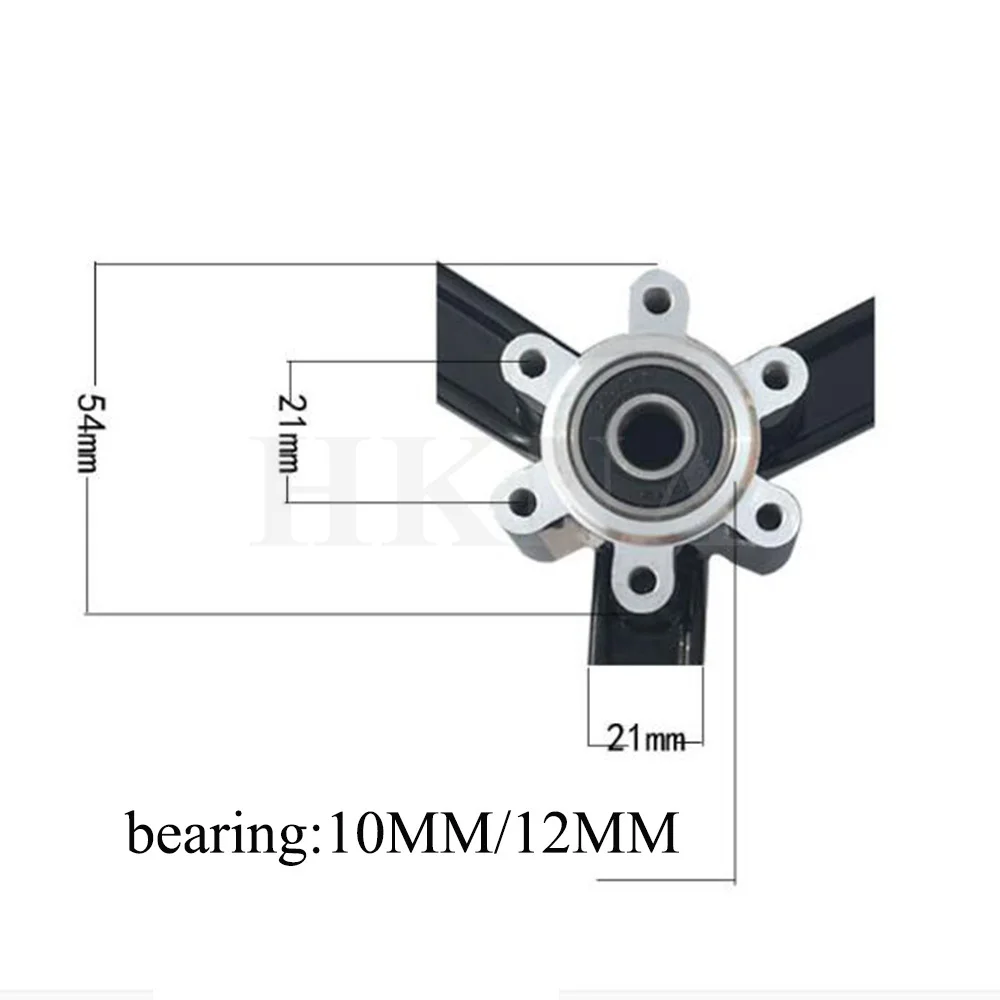 10 дюймов электрический скутер Ступица колеса из алюминиевого сплава диски 10x2 125 50