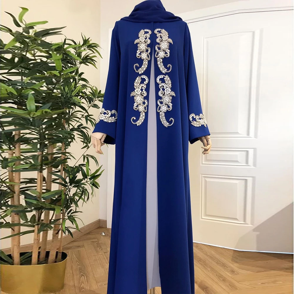 

Bbonlinedress Moroccan Caftan Evening Dresses Beads Hand Work Muslim Evening Dress Arabic Abaya Formal Dress robe de soiree