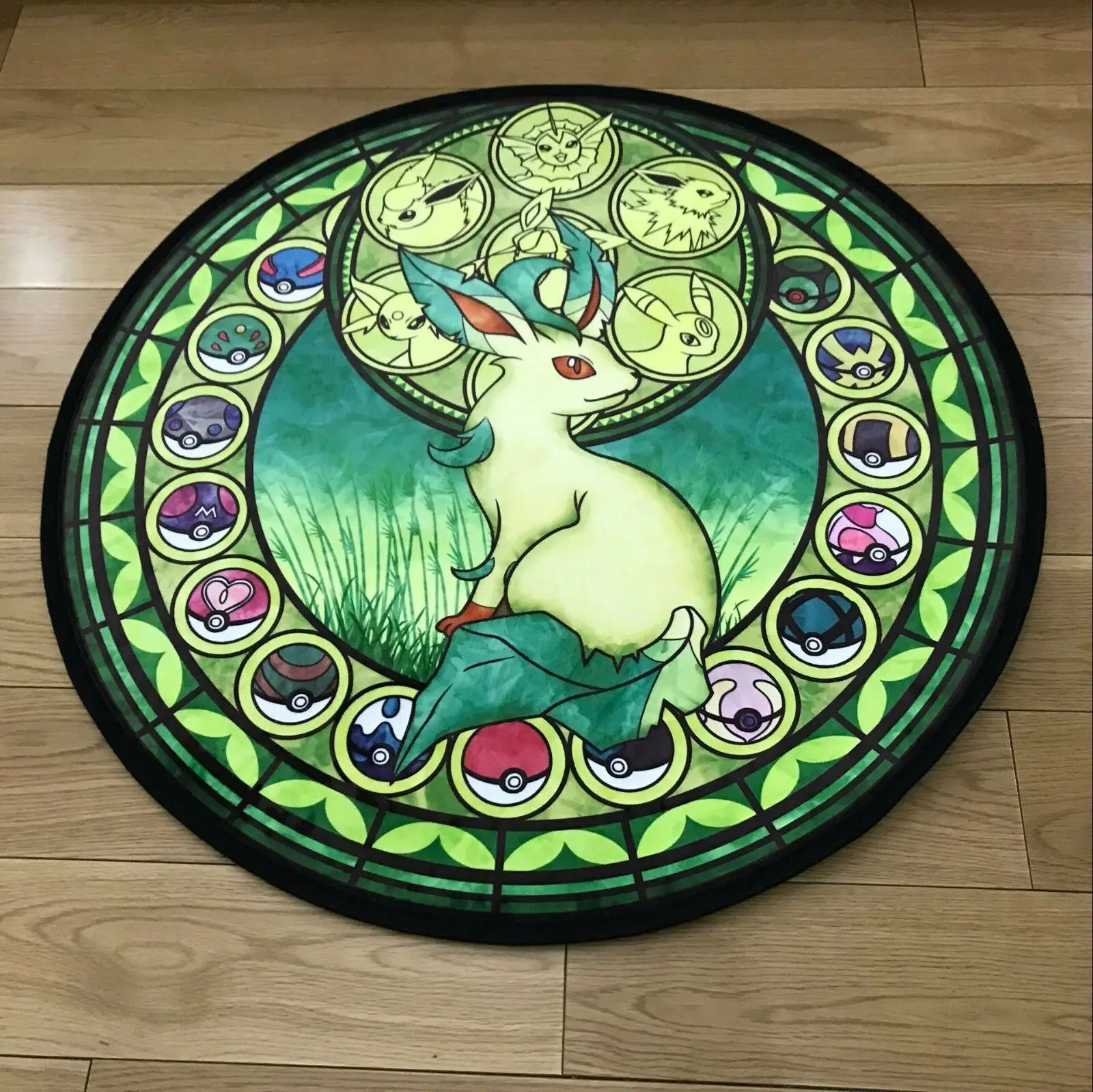 Umbreon Noctali Nachtara Circle аниме милый ковер для пола Коврик комнаты нескользящий