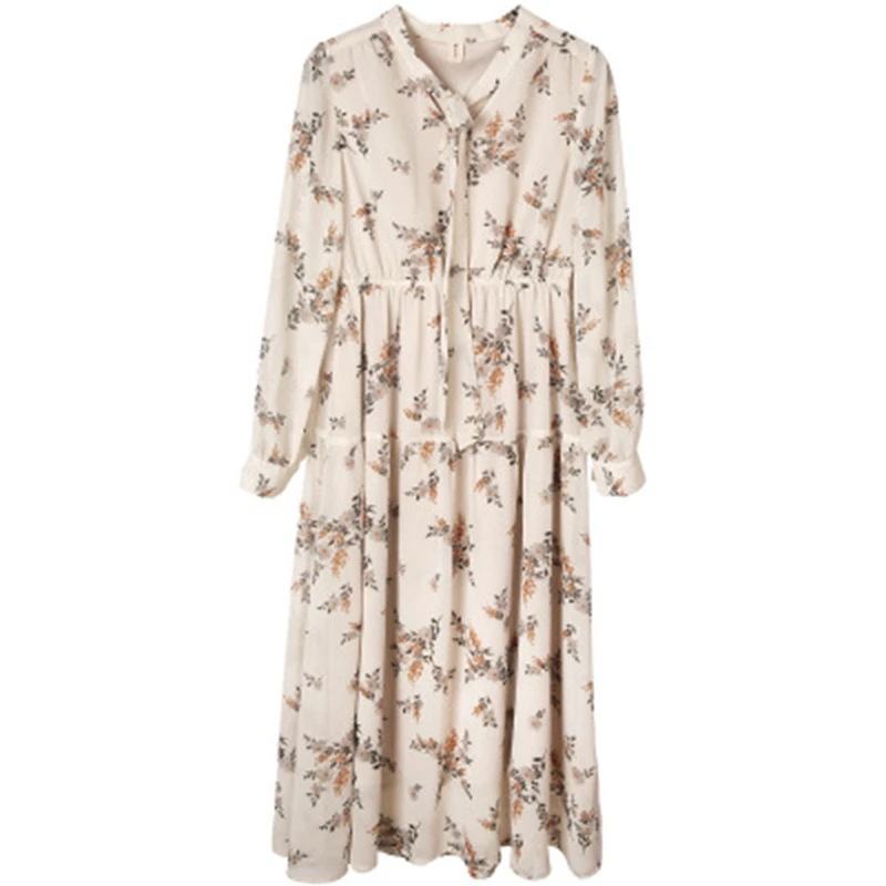 2020 винтажное женское богемное Шифоновое Платье макси с цветочным принтом