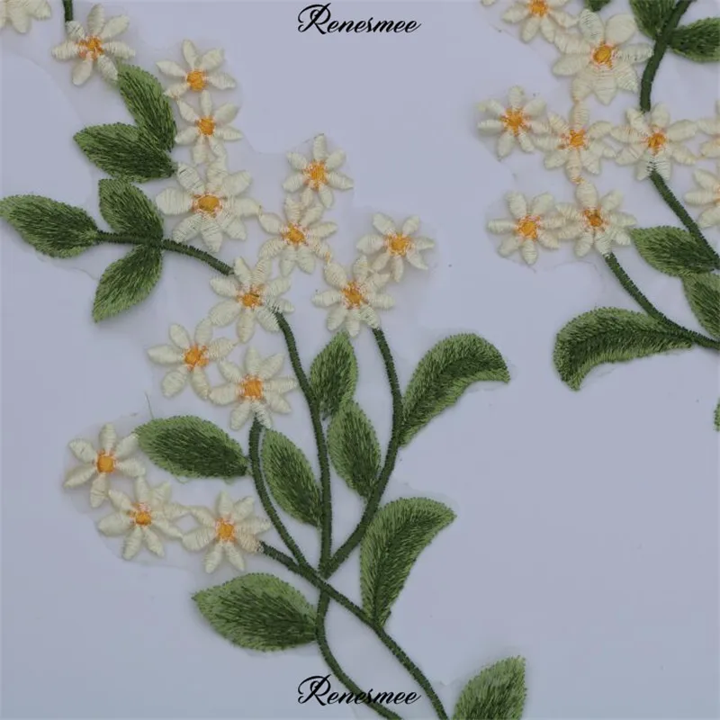 1 пара/2 шт. Кружевная аппликация в виде зеленых лесов|Заплатки| |