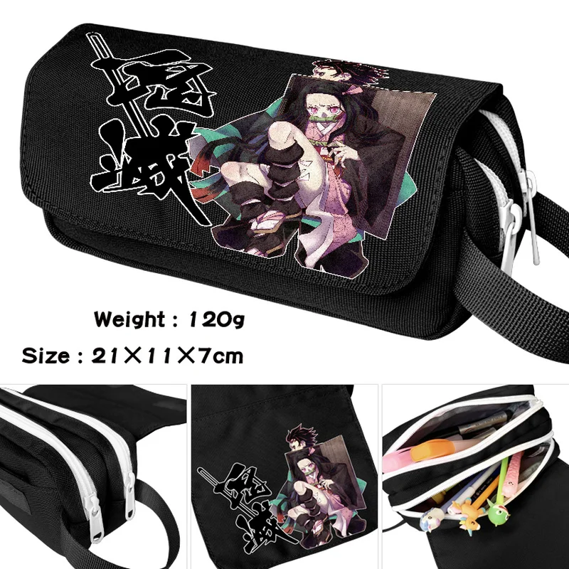 

Аниме «Демон» Истребительница Kimetsu без Yaiba Косплэй для девочек и мальчиков с застежкой-молнией и карандашом чехол коробка канцелярских прин...