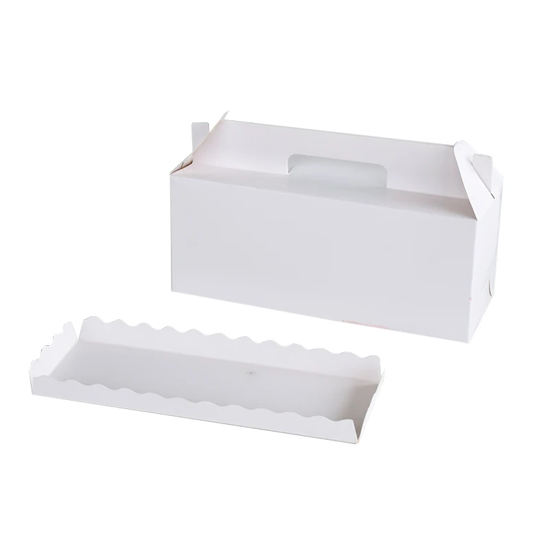 

10pcs Square baking package cake white paper box wedding birthday party favors handmade DIY dessert packaging protable gift box