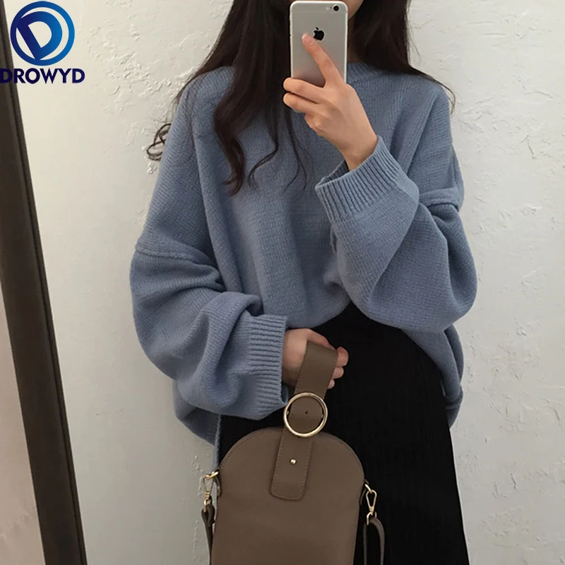 

Fashion Knitted Pullover Sweater Coat Women 2021 Autumn Winter O-neck Long Sleeve Tops Casual Fashion Ladies Jacket Femme Top