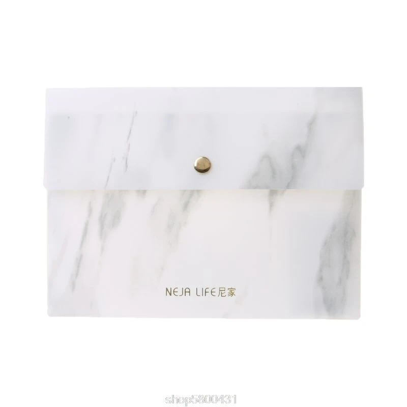 A4/A5/B5 портативная папка для документов с мраморным рисунком PP Бумажная Сумка