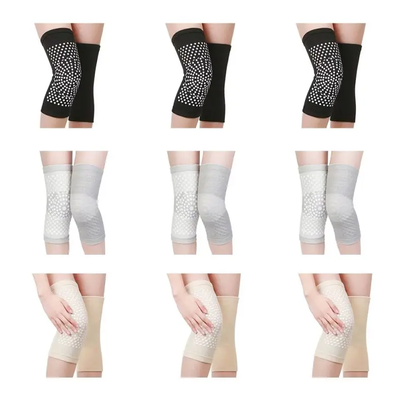 

1 Pair Self Heating Knee Pad Elastic Infrared Heated Outdoor Sports Leg Brace Wrap Support Elastic Infrared Heated Knee Pad