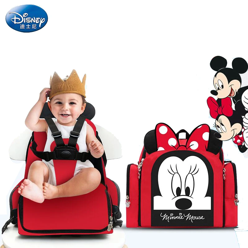 Сумка для подгузников disney рюкзак туристический рюкзак большая емкость сумка для ухода за ребенком подгузник рюкзак многофункциональное детское кресло-сумка