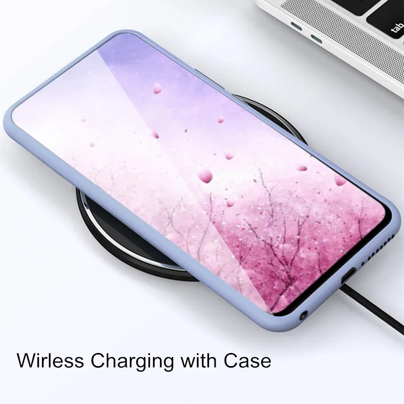 Liquid Silicone Case for Samsung A30s A50 A51 A70 Shockproof Bumper Cover TPU Galaxy A71 | Мобильные телефоны и