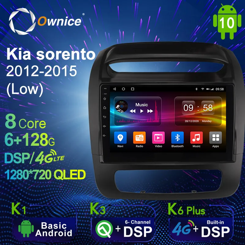 

6G+128G Ownice Android 10.0 Car Radio GPS for Kia sorento 2012 - 2015 Navi Setreo System with 4G LTE DSP SPDIF NO DVD