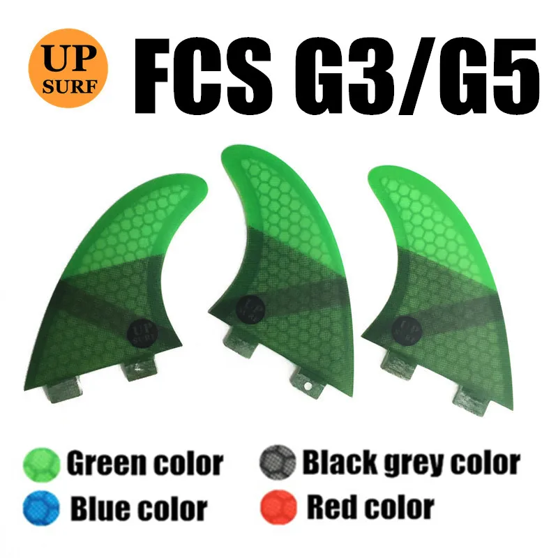 FCS G3/G5 плавники Quilhas FCS плавники для серфинга сотовый плавник из стекловолокна 4 цвета