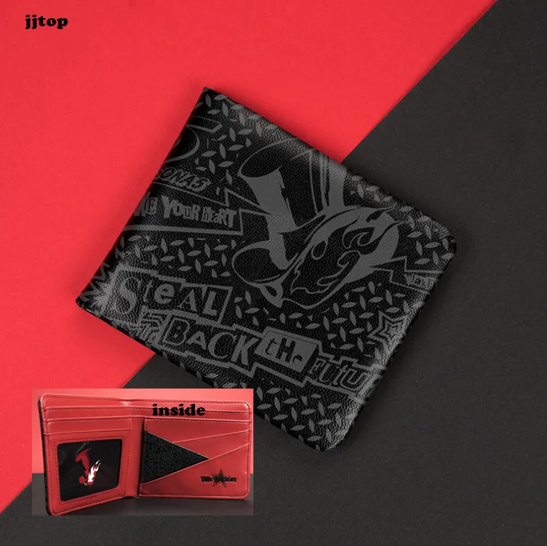 Япония аниме Persona 5 кошелек тема Косплей Короткие Кошельки набор карт держатель