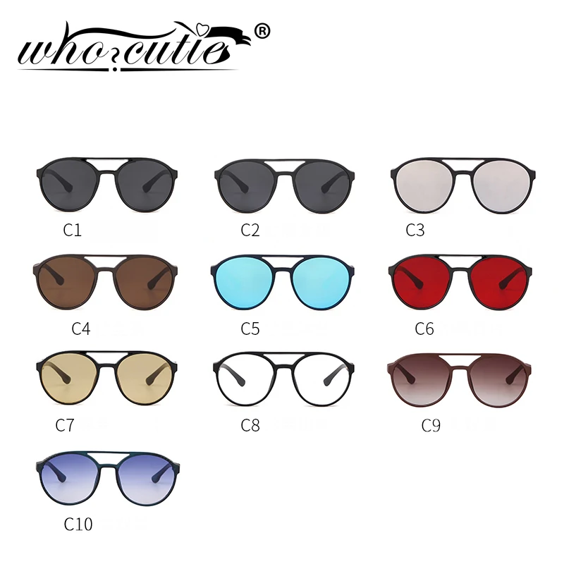 Очки WHO CUTIE мужские солнцезащитные брендовые дизайнерские очки в готической