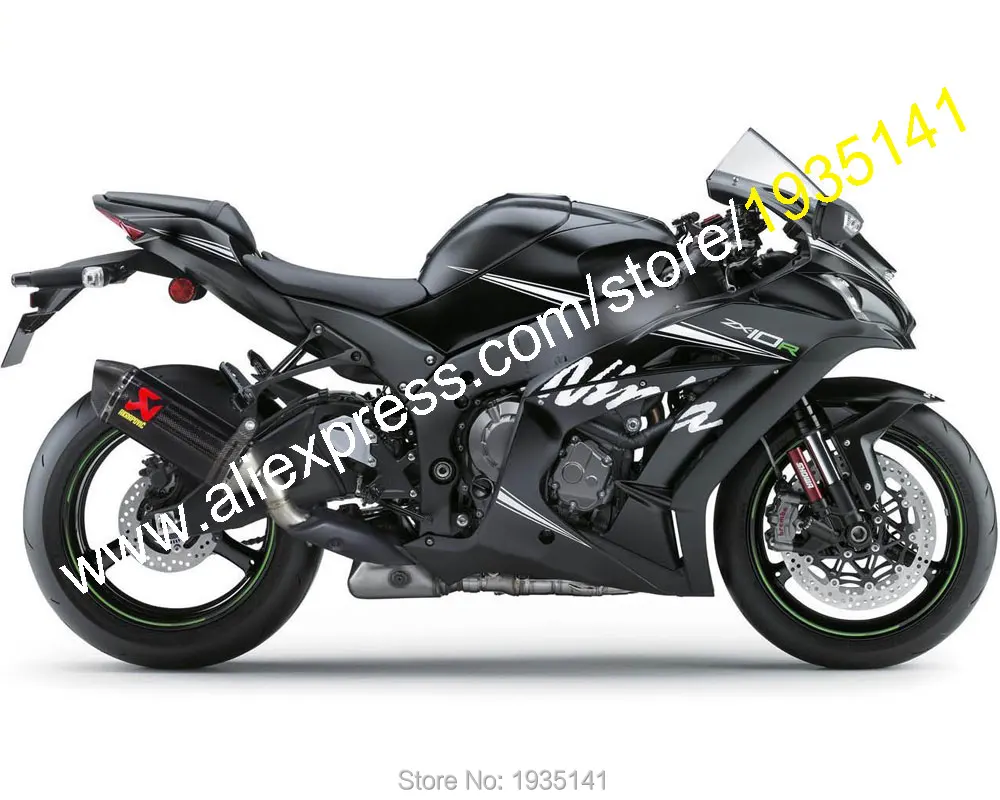 Для Kawasaki Ninja ZX 10R 16 17 18 ZX10R 2016 2017 2018 все черные Aftermarket мотоциклетные Обтекатели