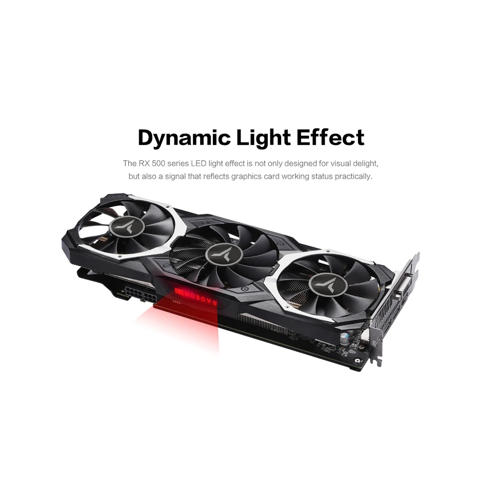 Yeston Radeon RX580 8GB GDDR5 PCI Express x16 3,0 видеокарта для видеоигр внешняя видеокарта для настольного компьютера