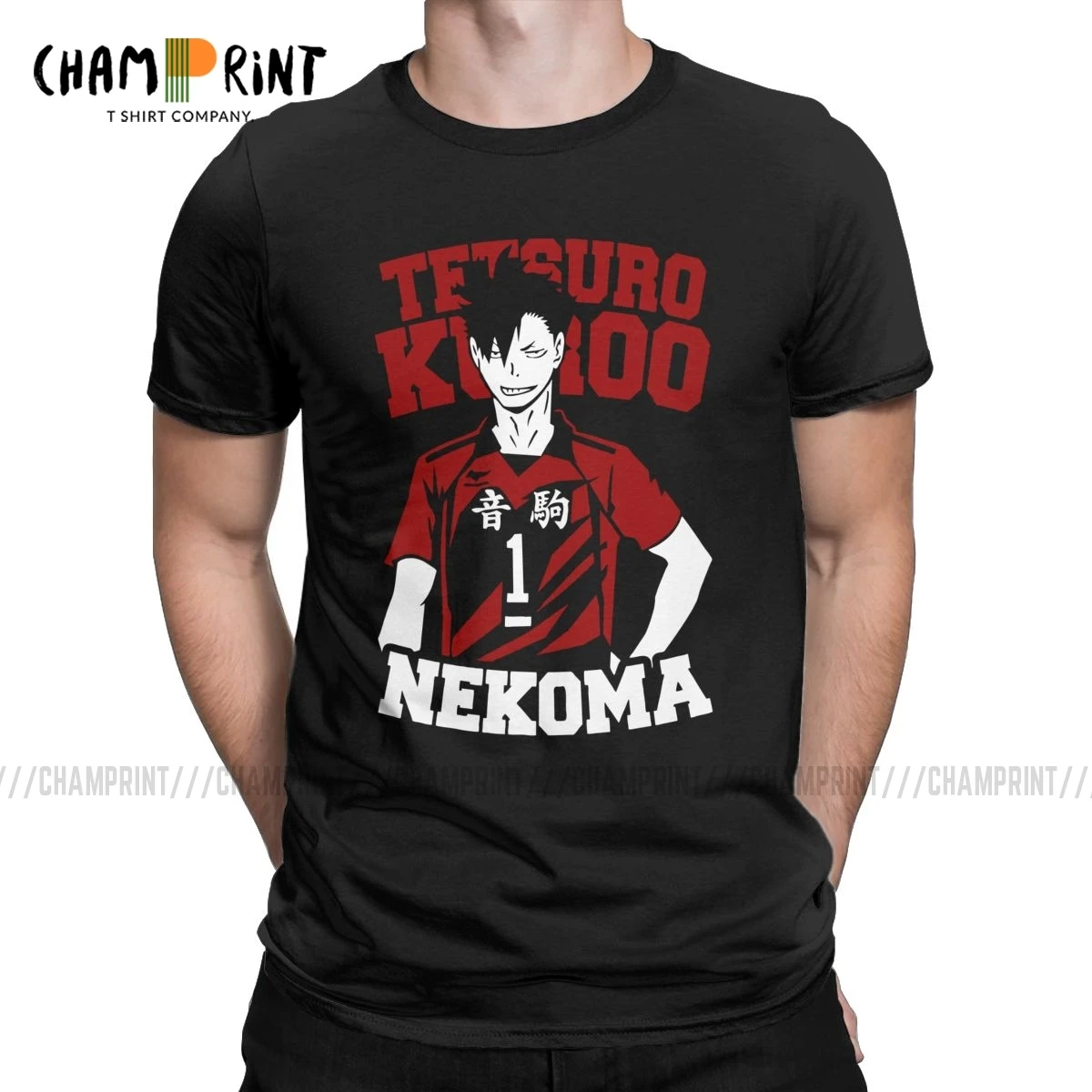 Мужские футболки Tetsuro Kuroo Haikyuu аниме волейбольная манга винтажная одежда с