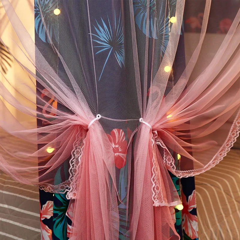 Модная занавеска для кровати затеняющая ткань Москитная сетка дома спальни