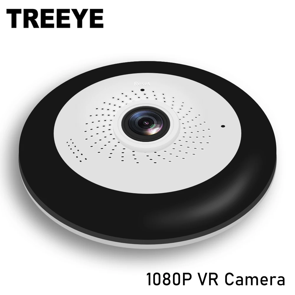TREEYE рыбий глаз VR 360 градусов панорамная камера HD1080P беспроводная Wifi ip домашняя
