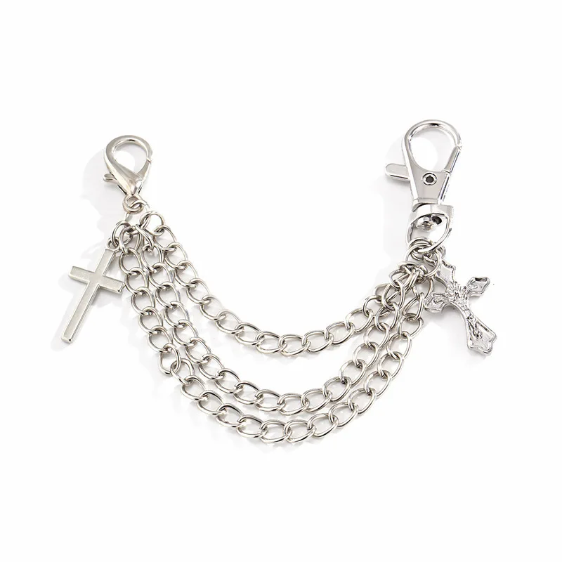 

1PC Trendy Personality Star Cross Tassel Astronaut Pendant Boot Shoe Chain Hip Hop Anklet Chains for Woman Party Jewelry Gift