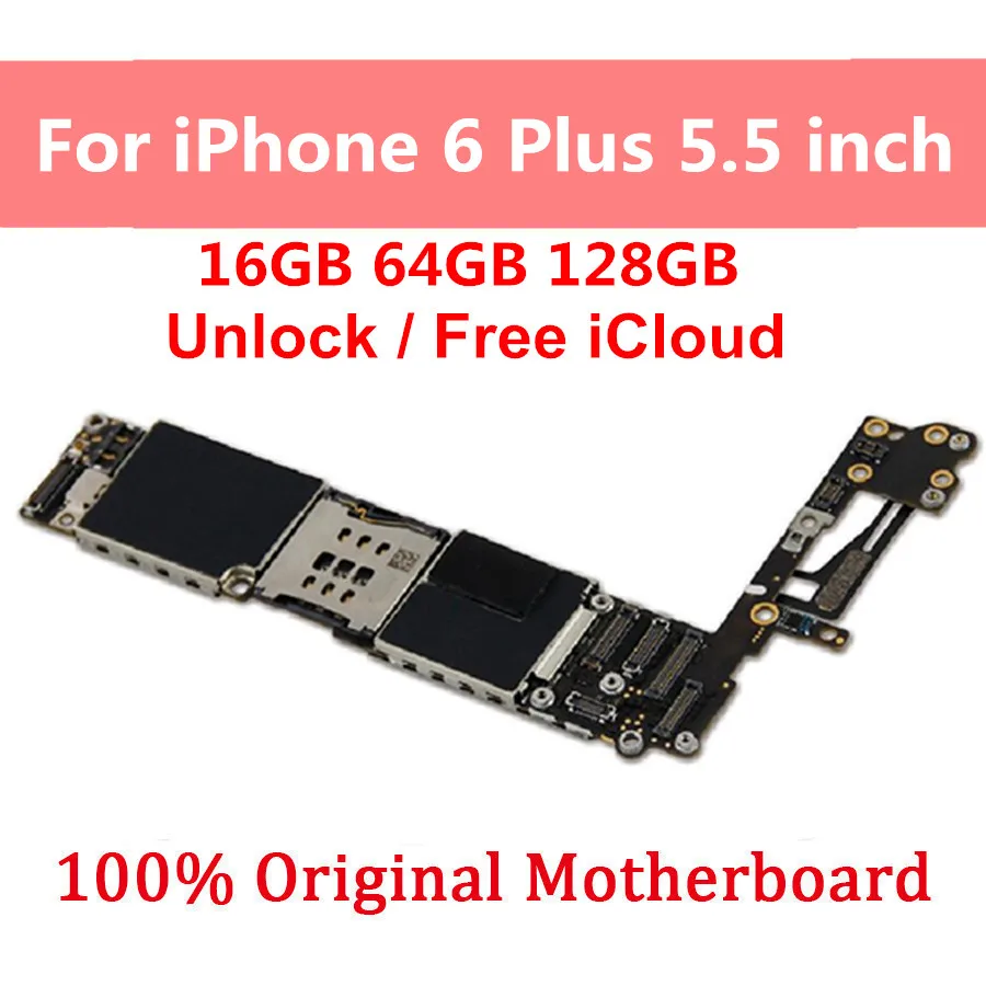 Для iPhone 6 Plus разблокированная материнская плата без Touch ID оригинальная для PLus IOS