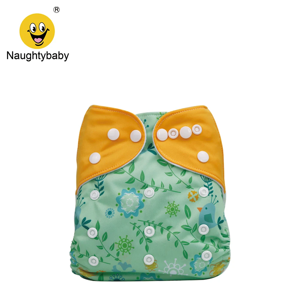 Newest Wholesale Baby Cloth Diaper Cartoon Print Snaps Adjustable Baby Nappy Changing Baby Shower Pocket Diaper Reusable Nappy