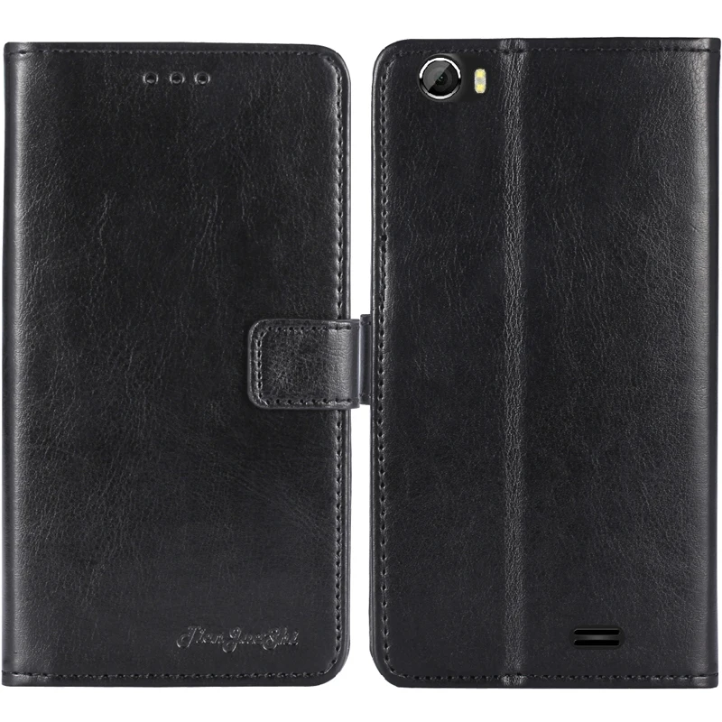 Прочный защитный кожаный чехол в стиле ретро для телефона Digma LINX X1 PRO ALFA 3G |