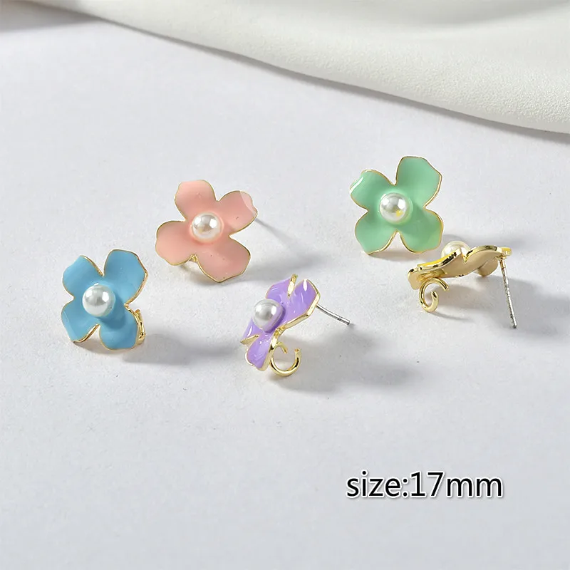 4 шт. серебряные серьги-гвоздики с жемчугом | Украшения и аксессуары