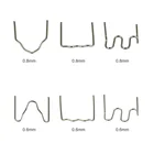 1000 шт. горячий степлер, стандартные предварительно срезанные волнистые скобы для ремонта кузова, 0,6 мм, 0,8 мм, волнистые скобы, сварочная проволока