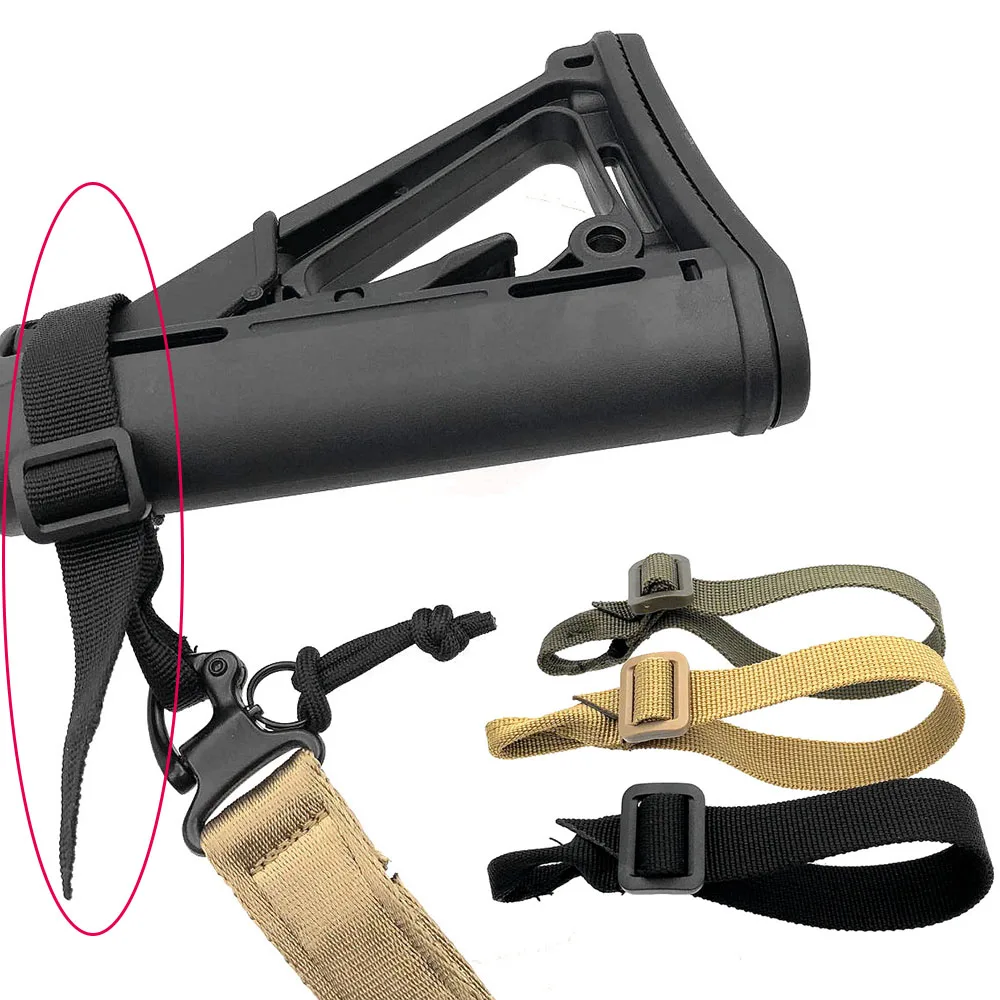 

Military Tactical Nylon Cable Tie BB Hang Buckle Tie Scar Single Point Backpack P90 M4 Connection Buckle Hunting Accessories