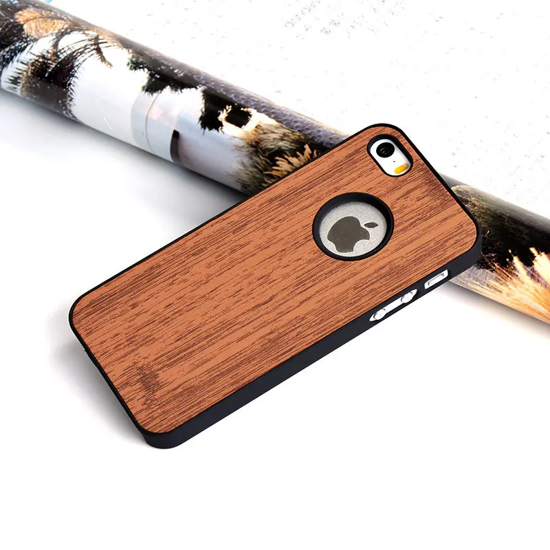 Чехол для iphone 5 чехол с узором из дерева бамбука кожи жесткого пластика