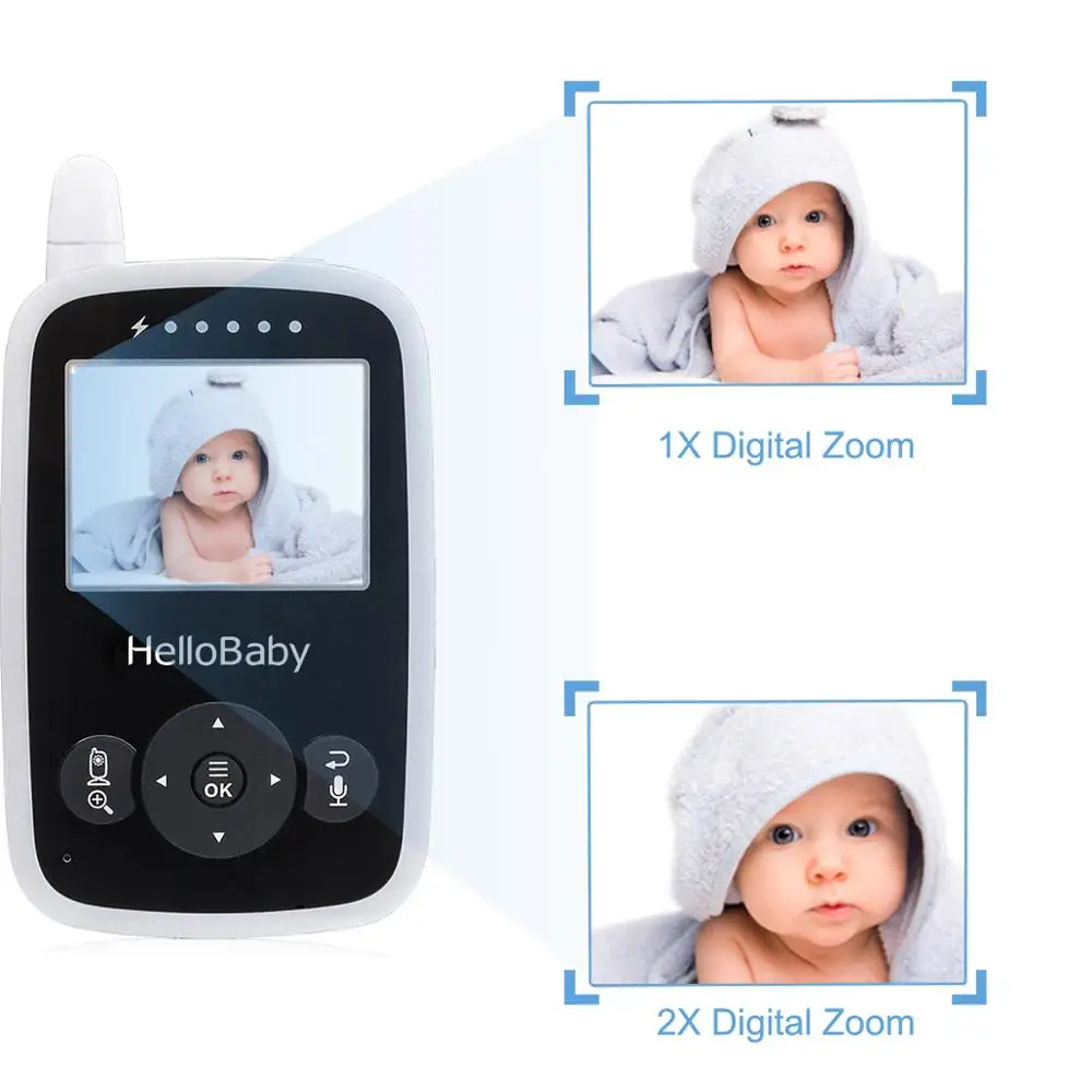 HelloBaby Беспроводной видеоняня сурвайллант с цифровым Камера HB24 Ночное видение