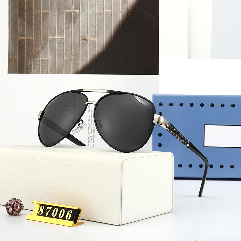 

Men's Pilot Sunglasses Driving Polarized Sunglasses Man G-G-Brand Designer Luxury Eyewear UV400 Gafas de sol Occhiali da sole