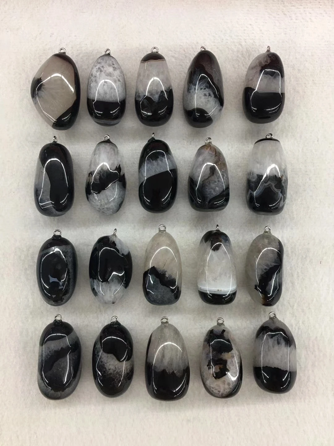 Оптовая продажа 2 шт./упак. полированный Мульти Драгоценные камни бусины кулон