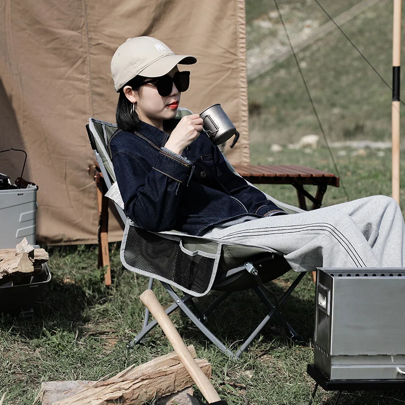 저렴한 Hitorhike 야외 글램핑 휴대용 철 튜브 캠핑 의자 접이식 나비 의자