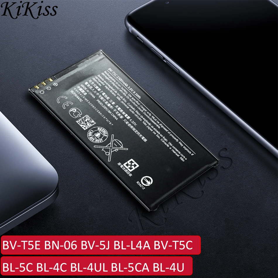 Батарея BV T5E BN 06 5J BL L4A T5C 5C 4C 4UL 5CA 4U чехол с подставкой и отделениями для карт Nokia Lumia