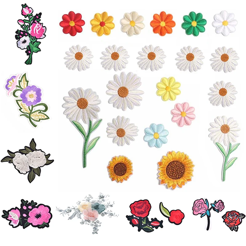 

Fashion DIY Flower Patches Cheongsam Dress Decoration Cloth Applique Embroidery Floral Stickers Garment Clothing Accessories