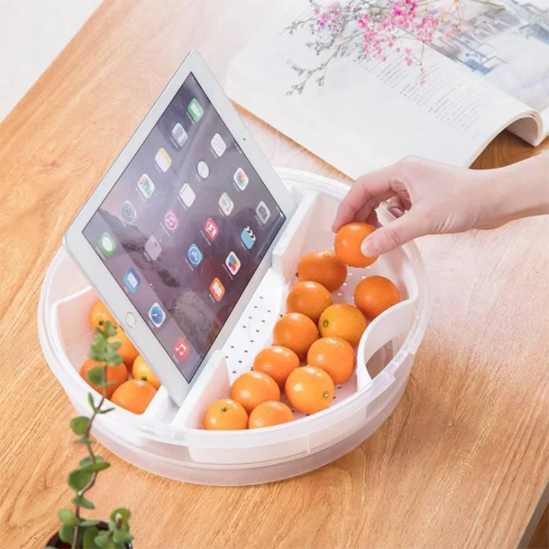 Портативный лоток для сладостей и закусок многофункциональная коробка фруктов с