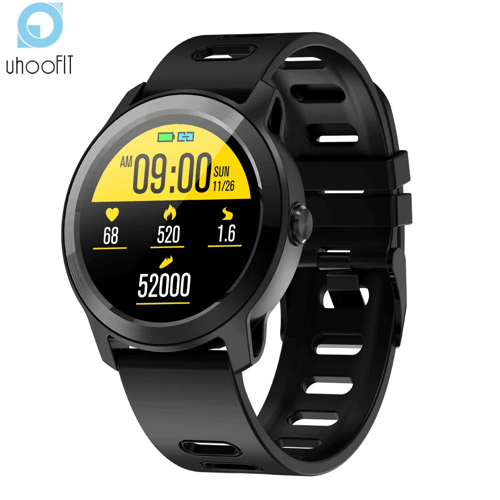 UHOOFIT S08 Plus мужские IP68 Водонепроницаемые женские Смарт часы монитор сердечного