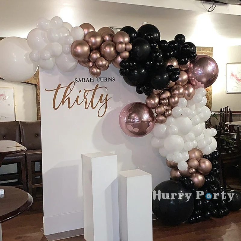 

120Pcs Birhday Balloons Decoration Garland Arch Kit Rose Gold Foil Helium Balloon Wedding Anniversaire Decoration Supplies