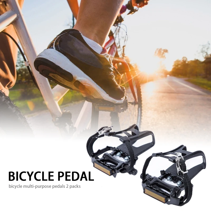

Bicycle Pedals Spinning Bikes 9/16-inch Spindle Resin/alloy Bicycle Multi-purpose Pedals 2 Packs For Fitness Exercises Outdoor