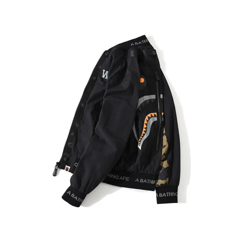 Куртка Bape в виде акулы мужская и женская модная куртка стиле Харадзюку