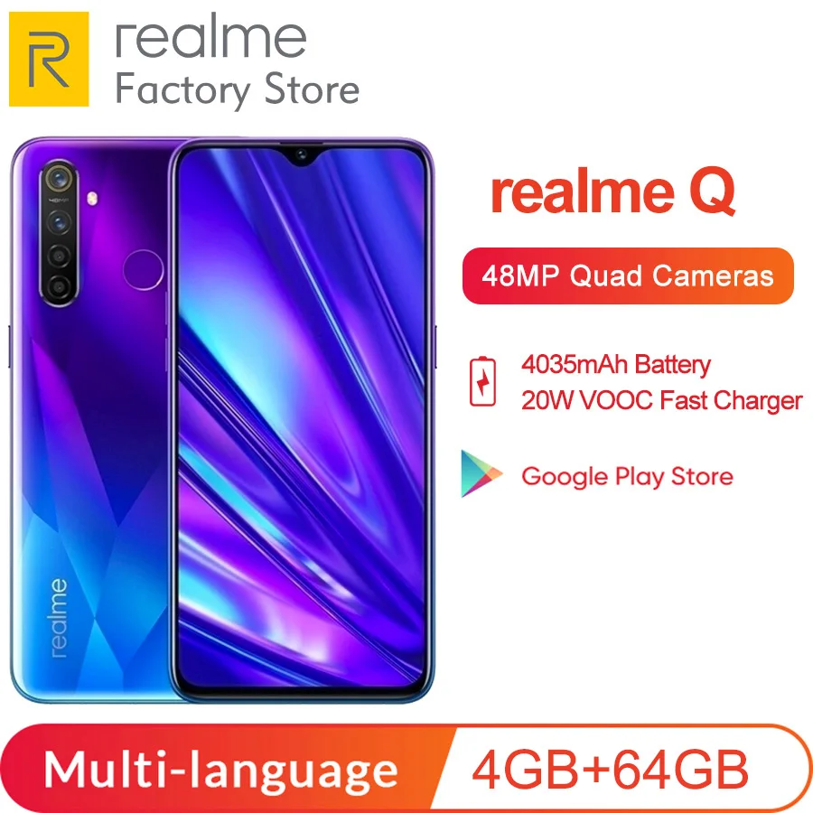 Смартфон OPPO Realme Q 4+64ГБ | Мобильные телефоны и аксессуары