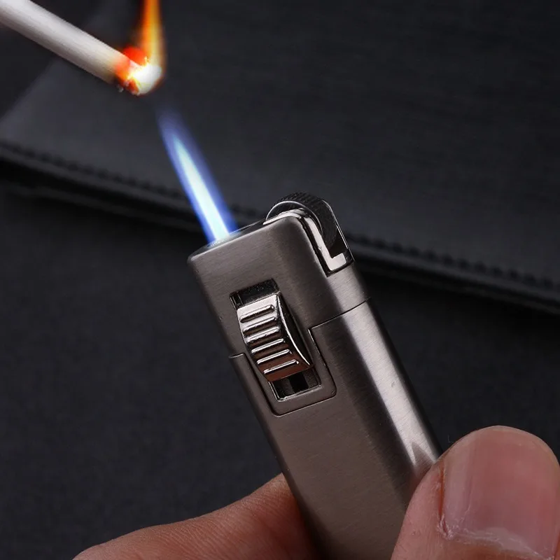 Flint Torch Turbo Gas Lighter Metal Windproof Grinding Wheel Portable Fixed Fire Cigarette Cigar Camping Compact | Дом и сад
