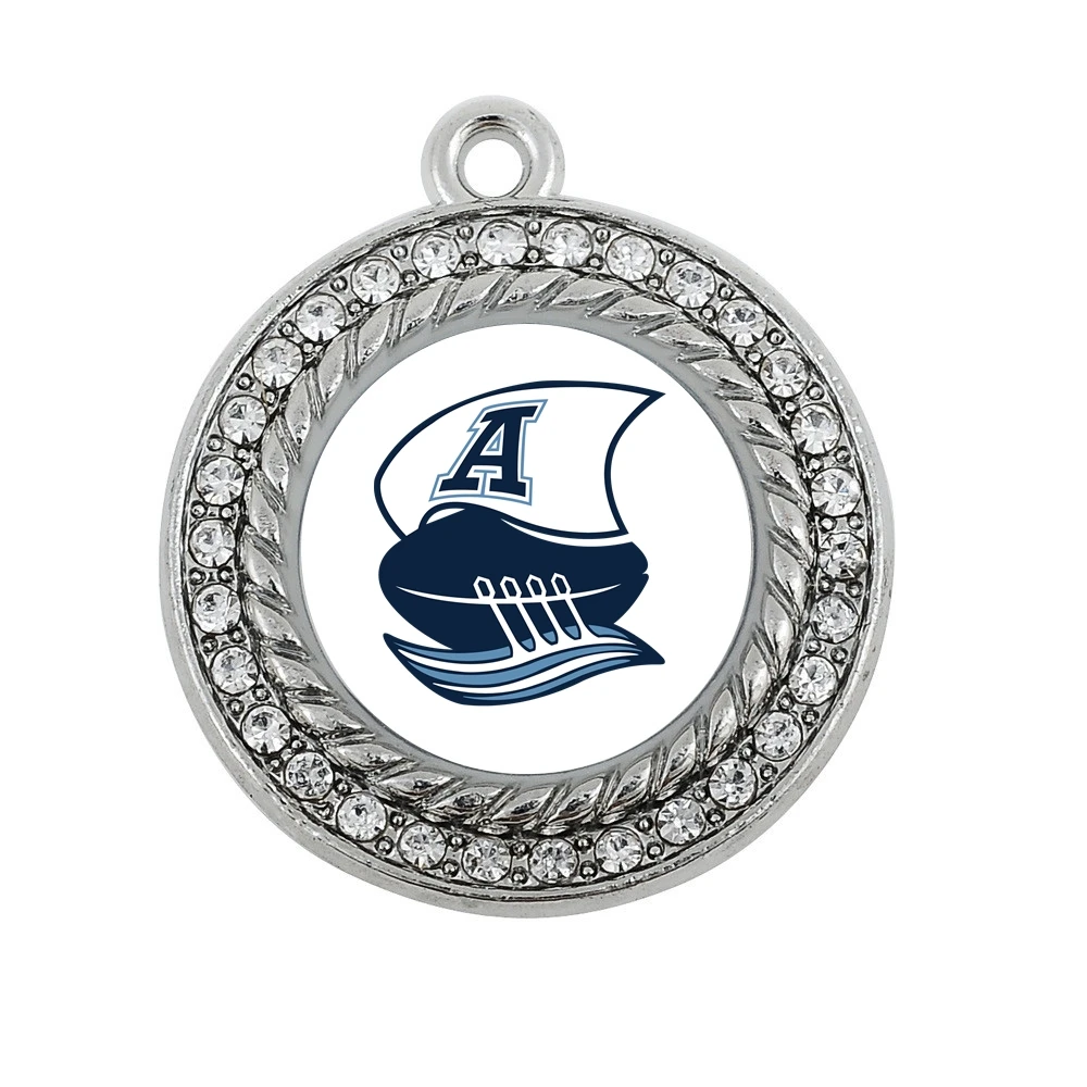

Toronto Argonauts charm antique silver plated crystal jewelry
